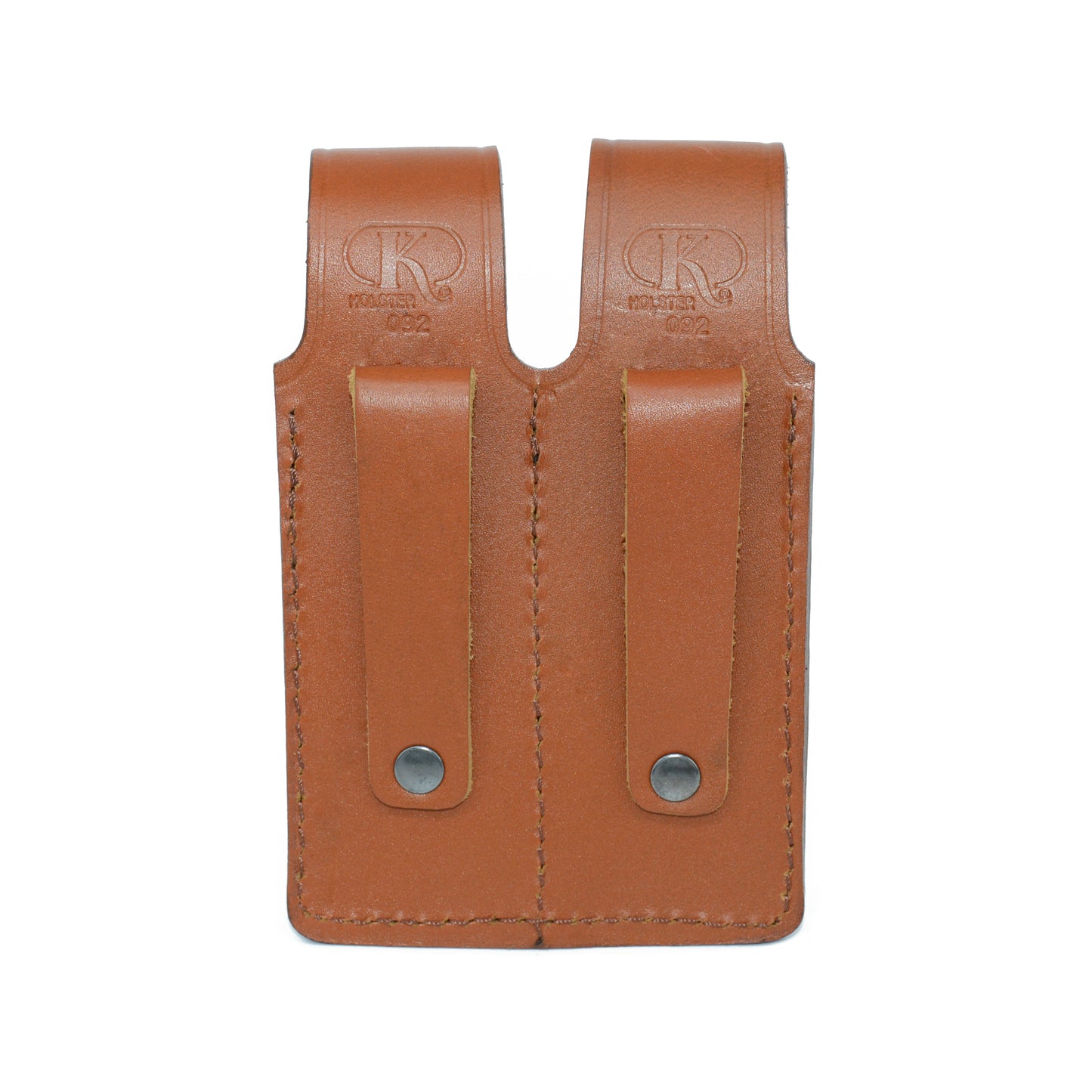 Holster K092 Leather Double Magazine Pouch/Carrier/case for Glock 17 19 22 23 Handmade!