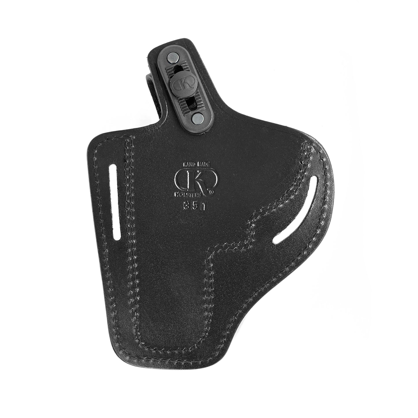 2 Slot Pancake Leather Holster, Thumb Break RH Fits Smith&Wesson K- Frame 3" (ALIS351)