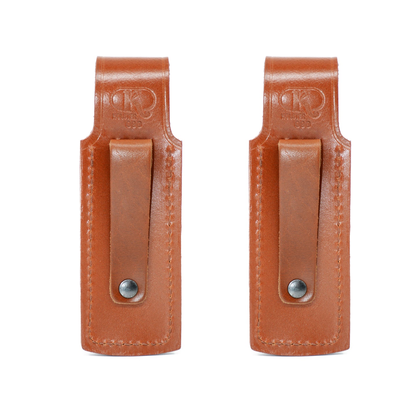 Holster ALS2090 Two Single Leather Magazine Pouches for Glock 17 19 22 23 Handmade!