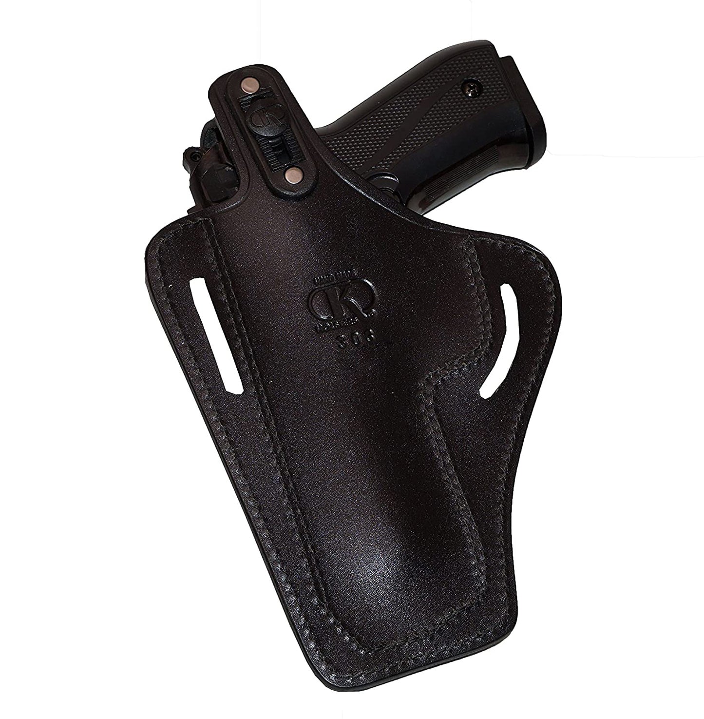 Pancake Leather Holster Thumb Break Fits Beretta 92 92F 96 B803, Taurus 92&99, RH 2 Slot Handmade (ALIS303)