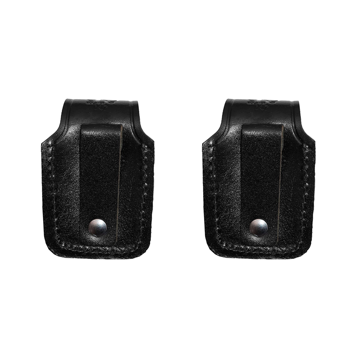 Two Single Leather Speedloader Pouch for 357 Magnum 6 & 7 Shots, 44 Magnum 5 Shot, S&W .38 Special 6 Shot Speedloaders Handmade! (ALS2037)