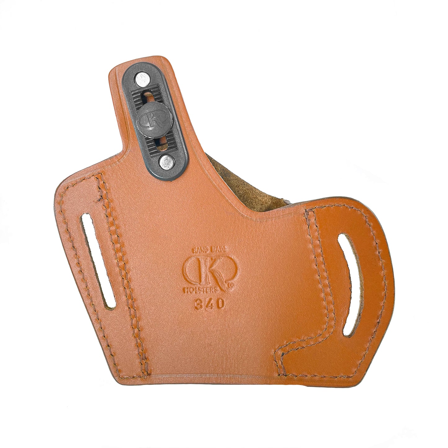 Pancake Leather Holster, 2 Slot Thumb Break Fits Glock 17 19 22 23 26 27 RH Handmade (ALIS340)