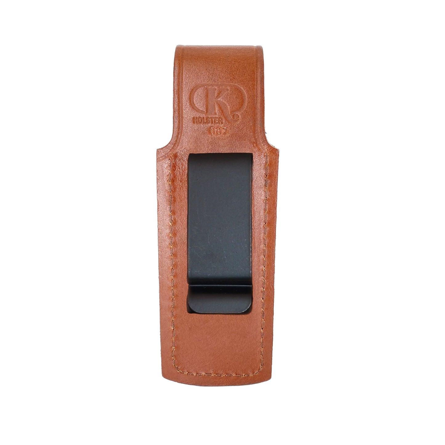 Holster KM091 Handmade Leather Single Magazine Pouch/Carrier/Case with Belt Clip for Glock 17 19 22 23