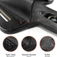AlisB30537 2 Slot Pancake OWB Leather Holster Thumb Break Right Hand Fits 357 Magnum with Single Speedloader Case & Belt Handmade!