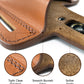 2 Slot Pancake Leather Holster Thumb Break RH Open-end Fits Beretta 92 92F 96 Taurus 92&99 with Single Magazine Pouch (#K30405)