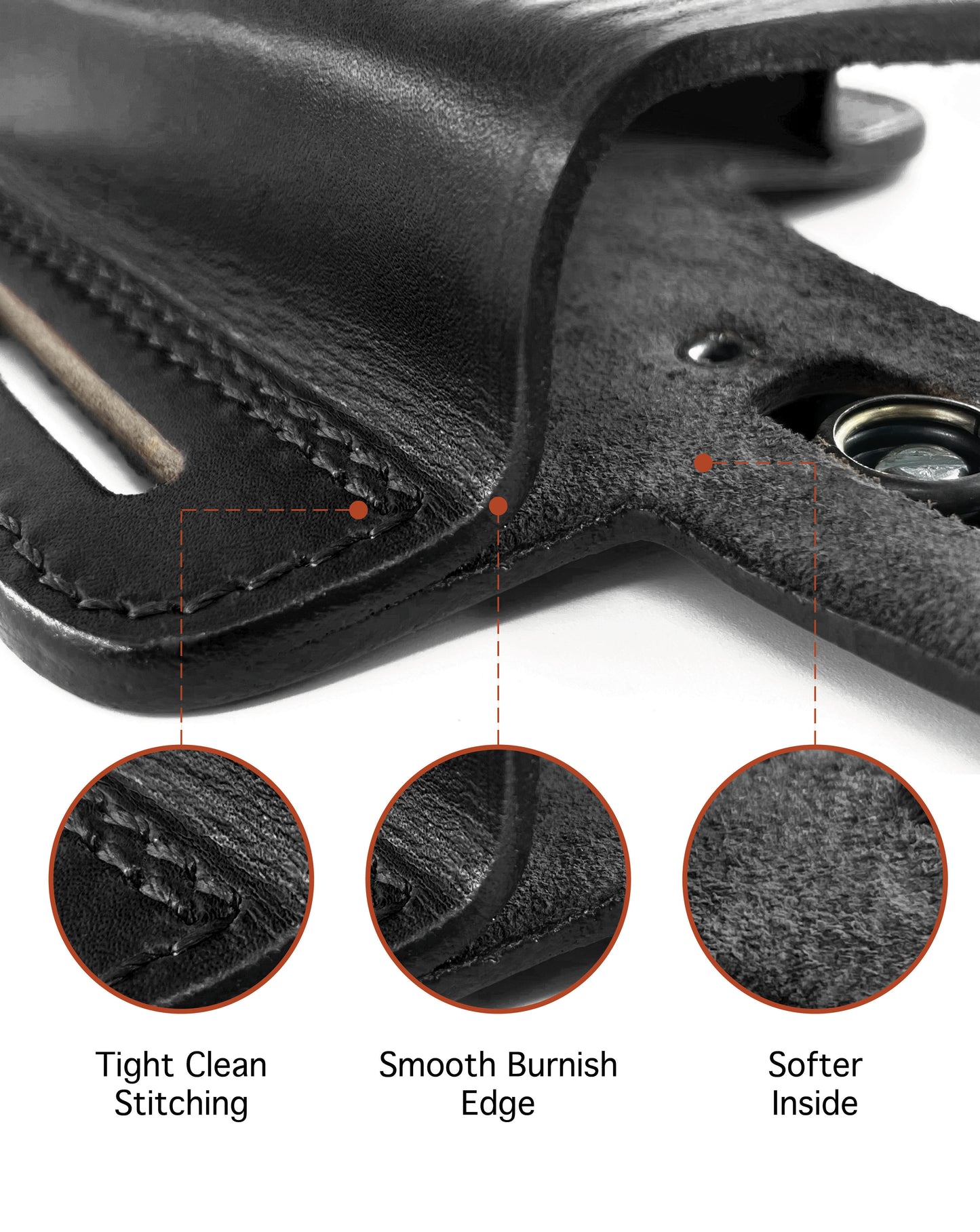 ALIS35137 2 Slot Pancake Leather Holster Thumb Break RH & Speedloader Case Fits Smith& Wesson K- Frame 3" Handmade!