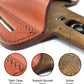 ALIS34090 Pancake Leather Holster Open-end Thumb Break RH & Single Magazine Pouch for Glock 17 19 22 23 Handmade!