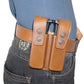 ALIS71103 Small of Back Leather Holster & Double Magazine Pouch for All 1911 Models with 4" Barrels Handmade!