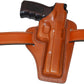 2 Slot Pancake Leather Holster Thumb Break Fits Colt Kimber Ruger Springfield Taurus 1911 RH Handmade (ALIS343)