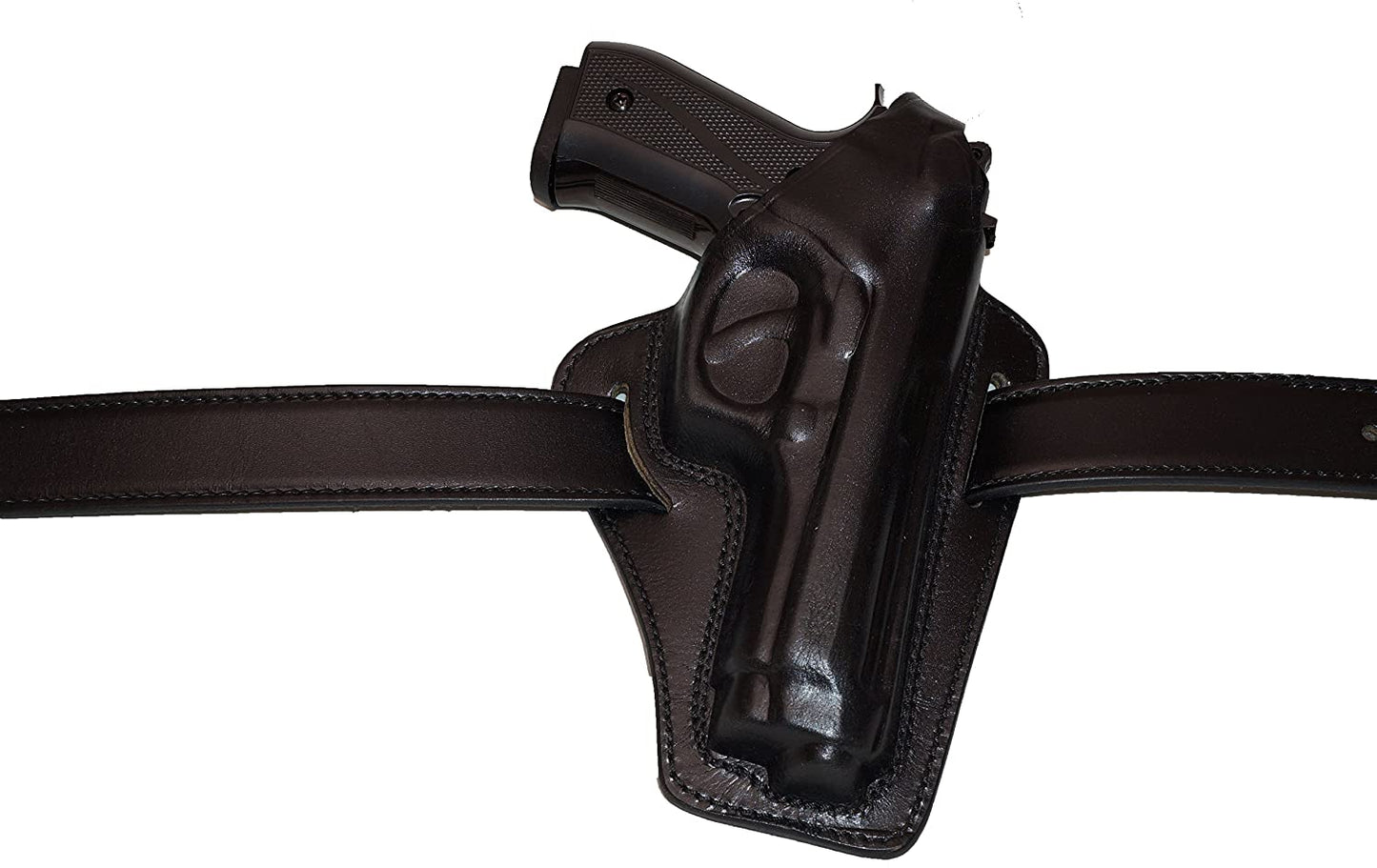 Pancake Leather Holster Thumb Break Fits Beretta 92 92F 96 B803, Taurus 92&99, RH 2 Slot Handmade (ALIS303)