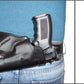 ALIS71103 Small of Back Leather Holster & Double Magazine Pouch for All 1911 Models with 4" Barrels Handmade!