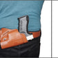 K47092 Small of Back Leather Holster RH & Double Magazine Pouch for Glock 19 Glock 23 Handmade!