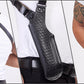 K448R 2 Gun Basketweave Shoulder Holster Fits S&W 357 Magnum 4" Vertical Carry Genuine Leather Handmade!