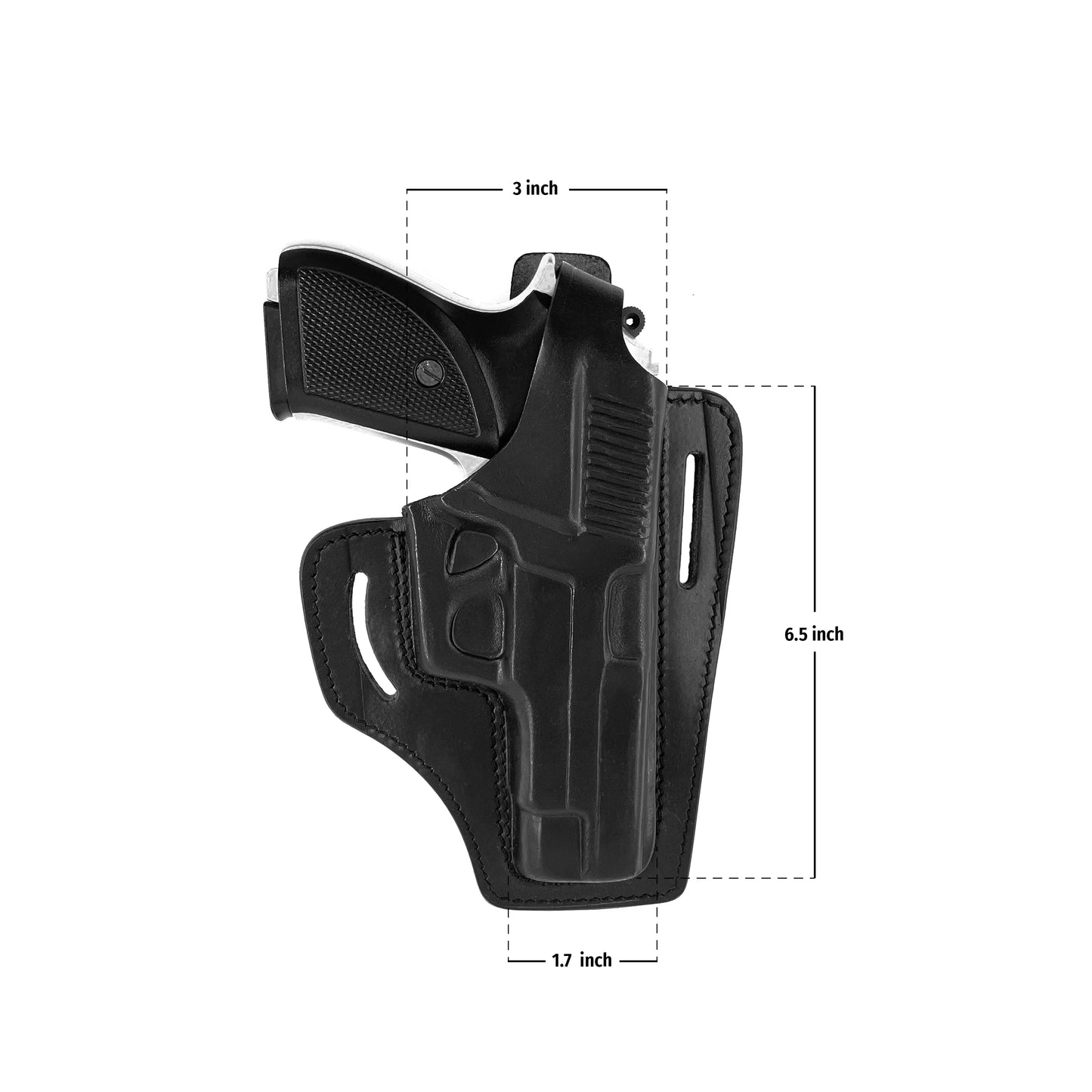 KHS341 Leather Shoulder & Belt Holster with Double Mag Pouch for Sig Sauer P226 (2in1)