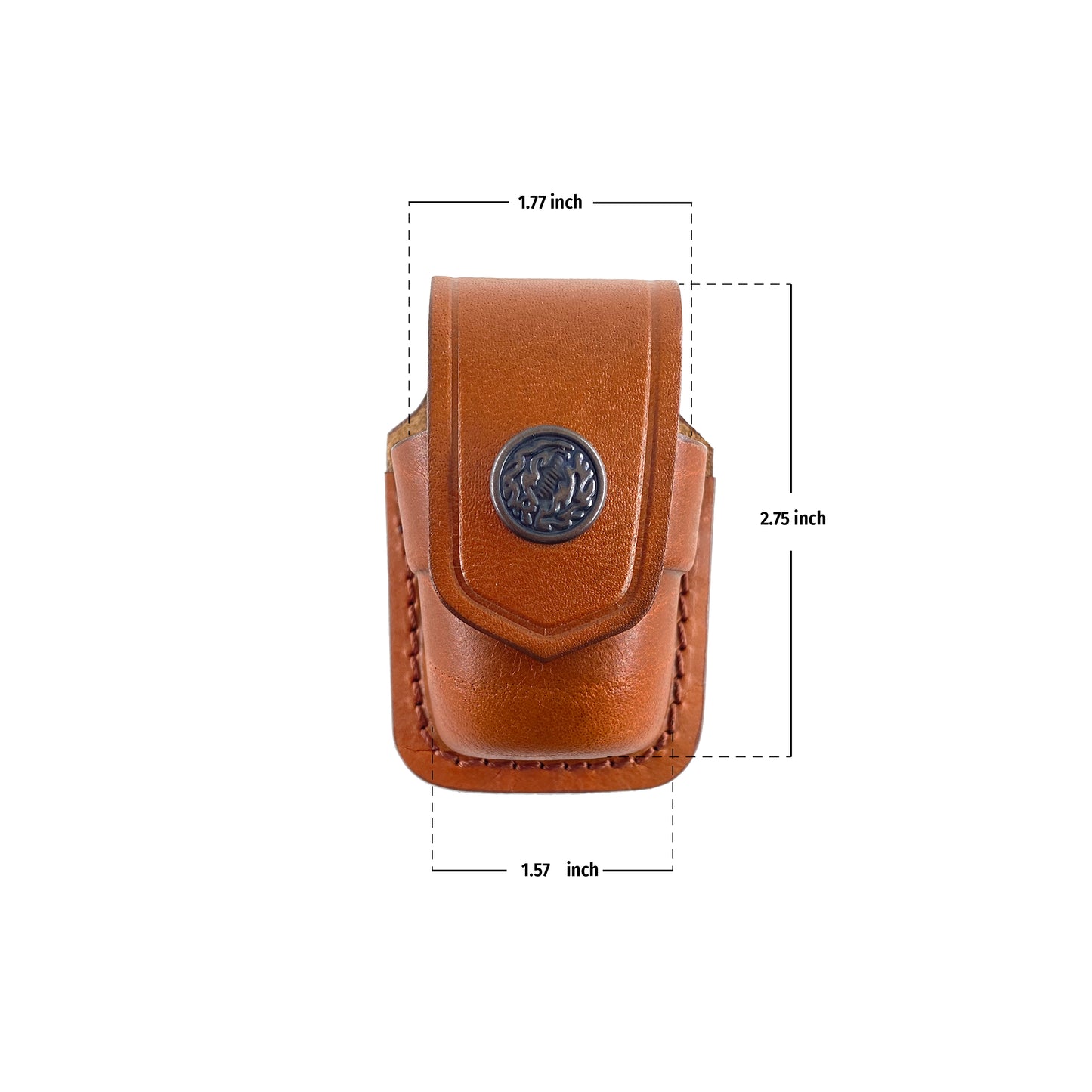 ALISM037 Handmade Leather Single Speed Loader Carrier/case/Pouch with Belt Clip for 357 Magnum 6 & 7 Shots, 44 Magnum 5 Shot, S&W .38 Special