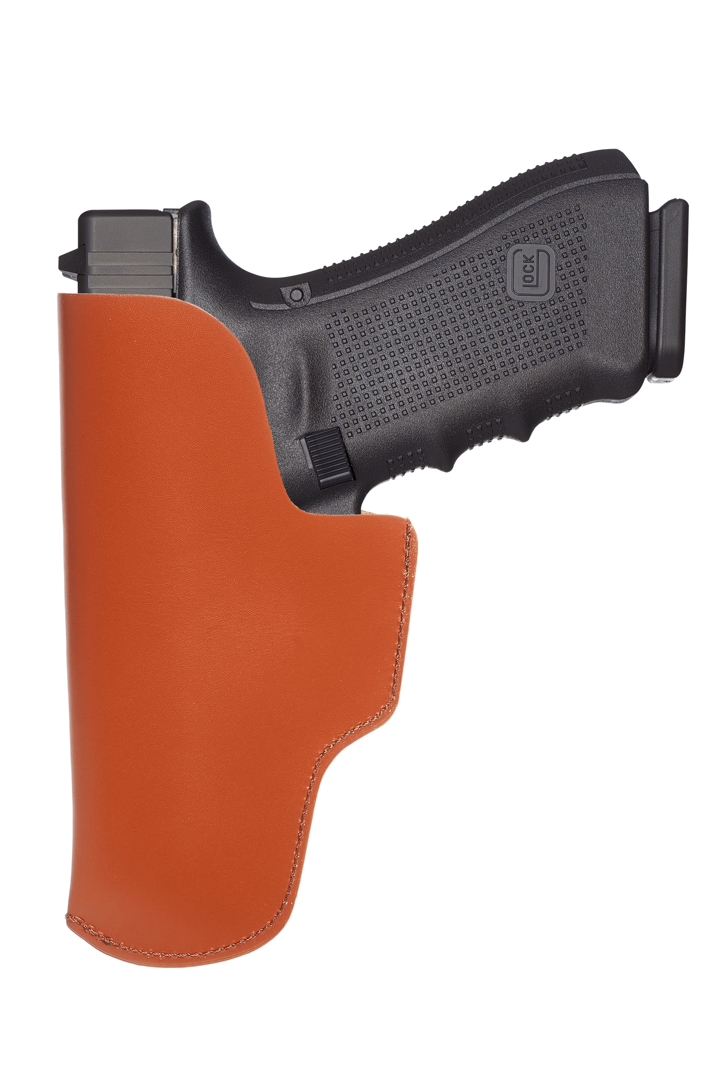 Glock 19 IWB Leather Holster for Glock 17 20 21 31 45 | S&W M&P Shield and Similar Sized Handguns, Concealed Carry Holster with Belt Clip (K170)