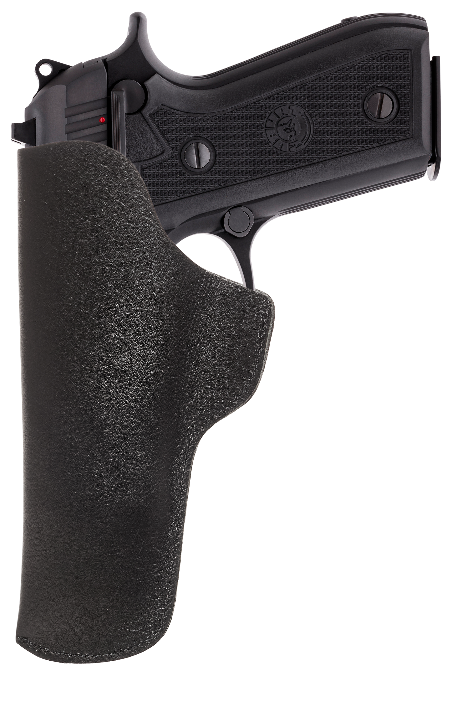 Beretta 92F IWB Leather Holster for Beretta 92 92S 92FS | S&W M&P Shield and Similar Sized Handguns, Concealed Carry Holster with Belt Clip (K160)