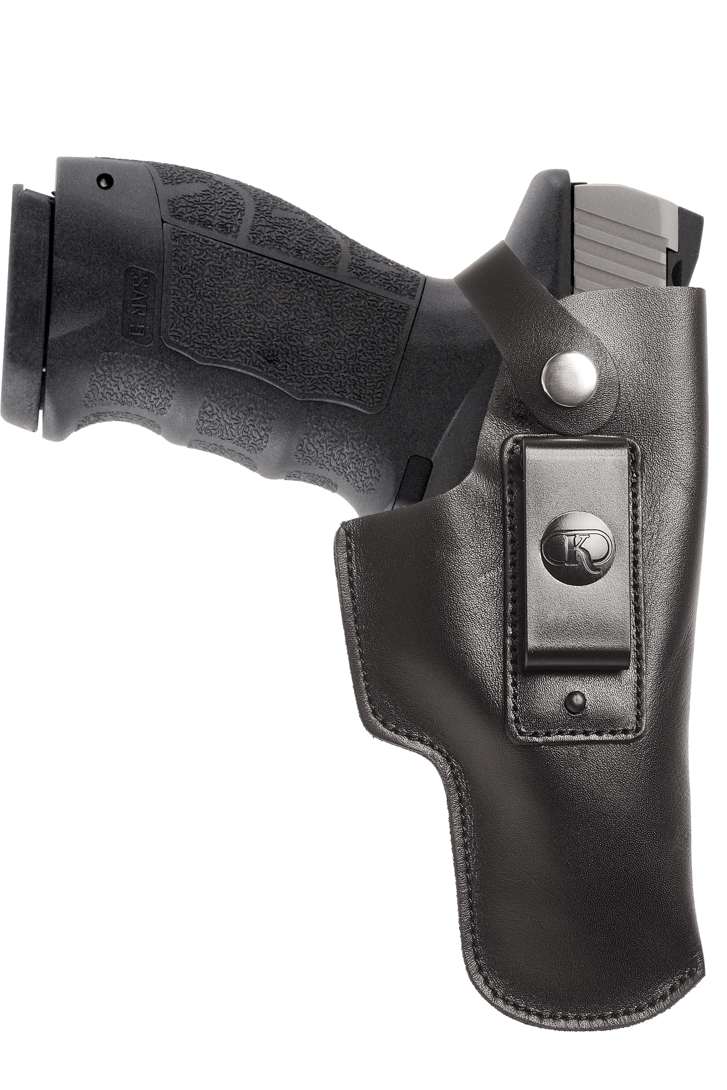 Sarsilmaz Sar9 IWB Leather Holster for Smith & Wesson M&P 9mm.40.45 Concealed Carry Leather Holster with Belt Clip (KM196)