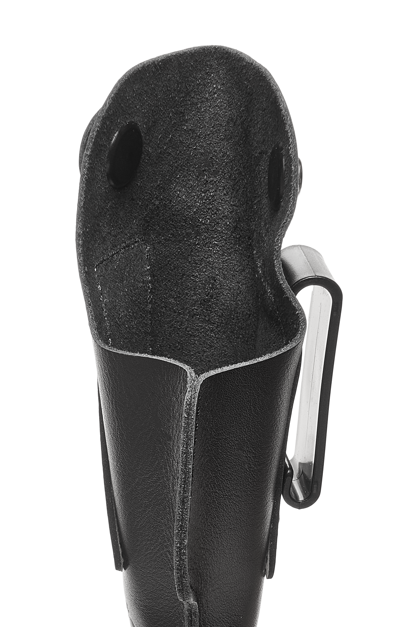 Koltster Leather Holster for Glock 19, IWB Holster for Glock 17 20 21 31 45 | S&W M&P Shield and Similar Sized Handguns, Concealed Carry Genuine Leather Holster with Belt Clip, Black Handmade (KM150)