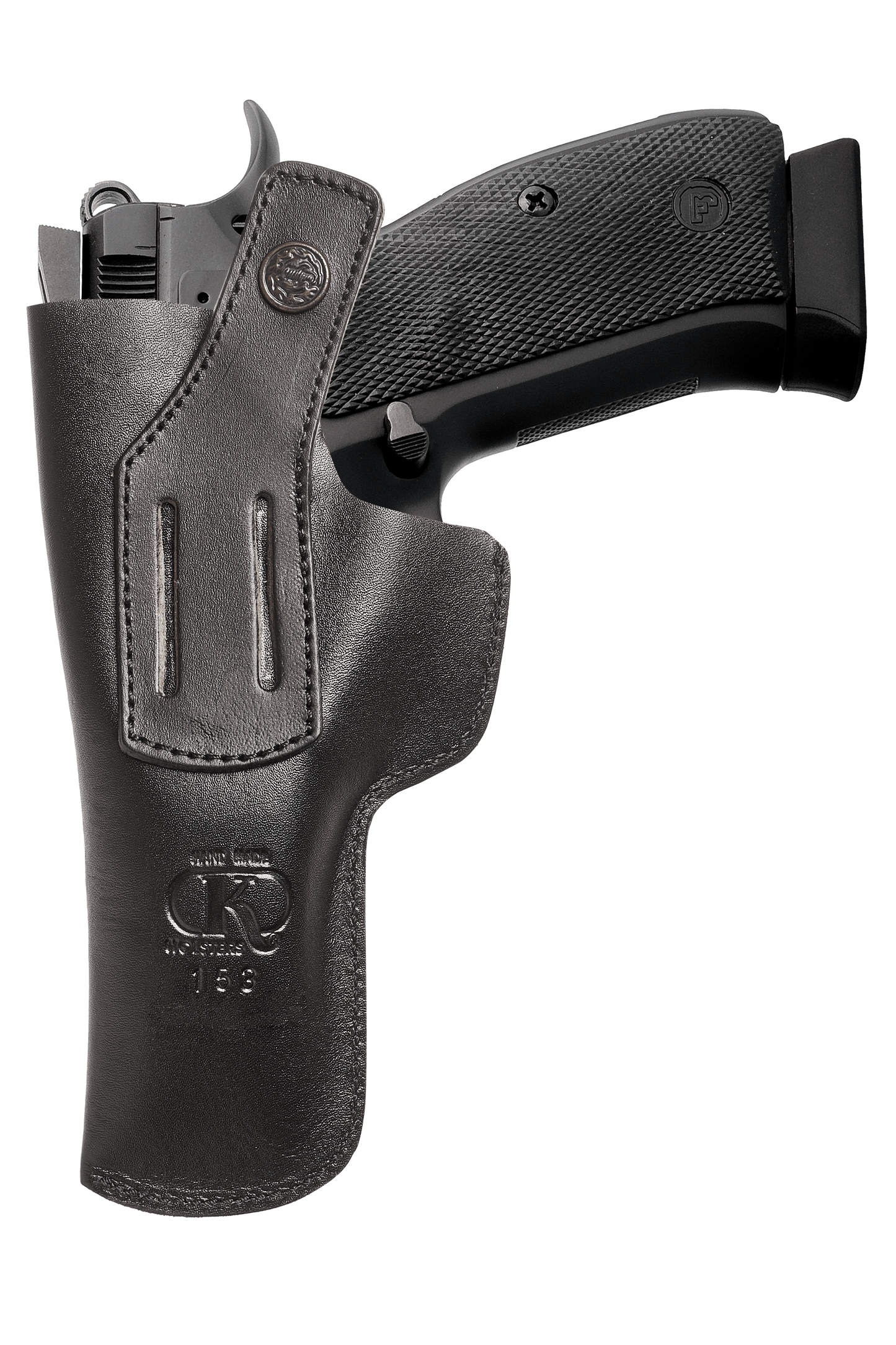 CZ 75 IWB Leather Holster with Belt Clip (K153)