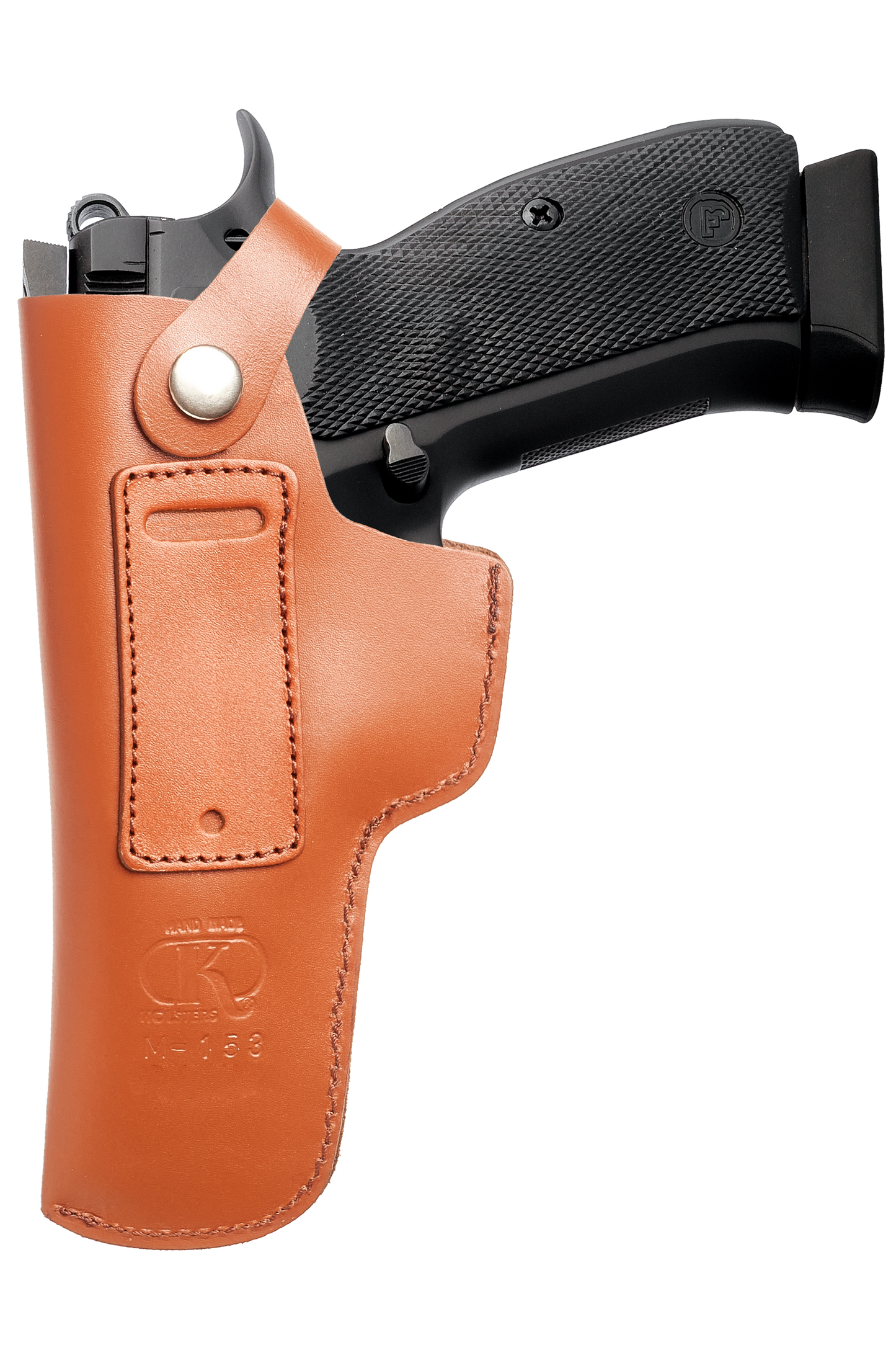 CZ 75 IWB Leather Holster with Belt Clip (KM153)