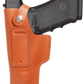 Koltster Leather Holster for Glock 17, IWB Holster for Glock 19 20 21 31 45 | S&W M&P Shield and Similar Sized Handguns, Concealed Carry Genuine Leather Holster with Belt Clip, Black Handmade (KM149)