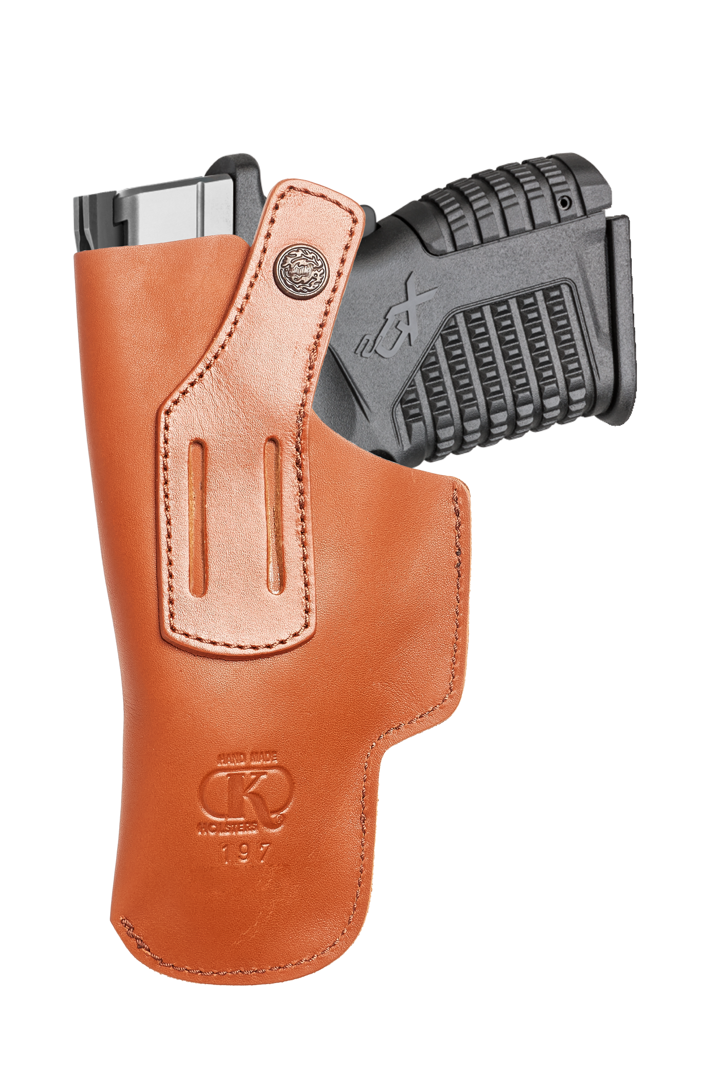 Springfield Armory XD IWB Leather Holster with Belt Clip (K197)