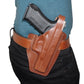 Pancake OWB Leather Holster, 2 Slot Thumb Break RH Fits Glock 19 Glock 23 Handmade! (Alis339)