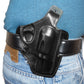 Smith&Wesson J Frame Pancake Leather Holster, 2 Slot Thumb Break Fits RH Handmade (ALIS335)