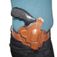 2 Slot Pancake Leather Holster, Thumb Break Open-end Fits Smith&Wesson K- Frame RH Handmade (ALIS352)