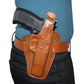 2 Slot Pancake Leather Holster Thumb Break Closed-end RH & Single Magazine Pouch Fits Browning HP Handmade! (#K30905)