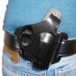 Smith&Wesson J Frame Pancake Leather Holster, 2 Slot Thumb Break Open-end RH Handmade! (ALIS336)