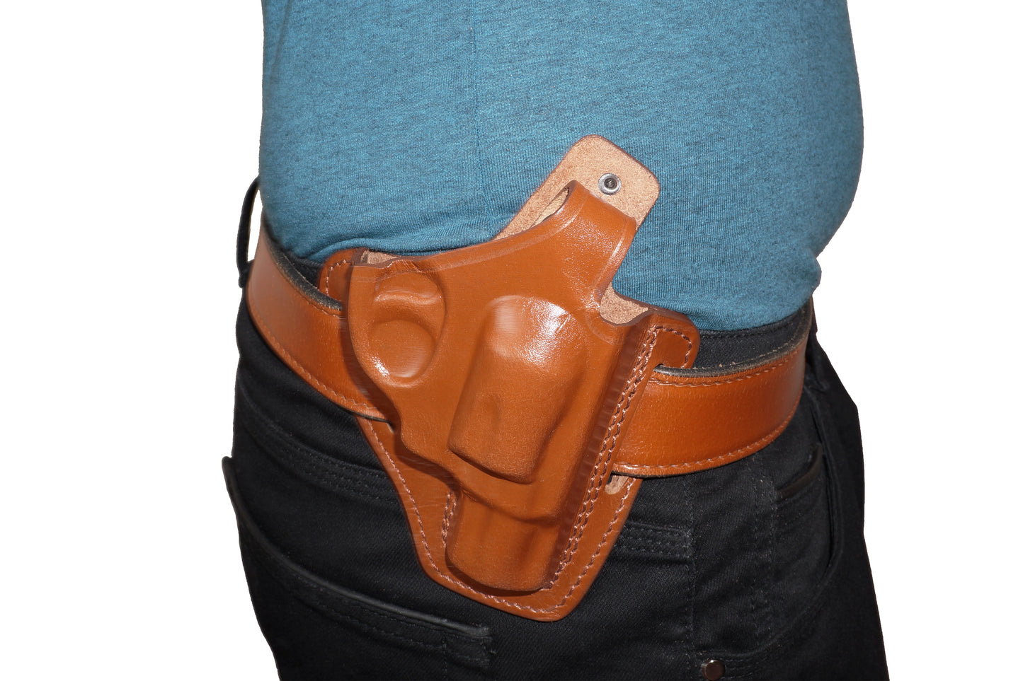 KHS335 Horizontal Shoulder & Belt Holster RH Fits Smith&Wesson J- Frame Handmade!