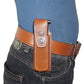 Holster KM091 Handmade Leather Single Magazine Pouch/Carrier/Case with Belt Clip for Glock 17 19 22 23