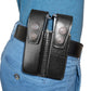 KHS301 Horizontal Shoulder & Belt Holster with Double mag Pouch for Beretta 84F RH Handmade! (2in1) Free Extension for Big Body Size!